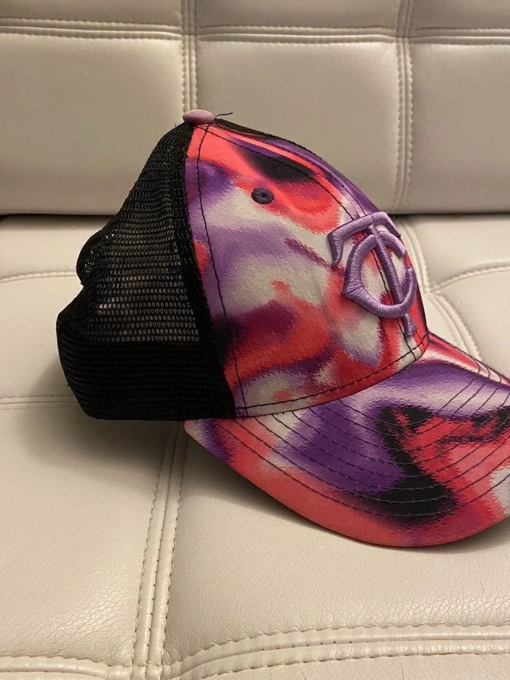 Youth New Era Tie Dye Minnesota Twins Baseball Trucker Hat